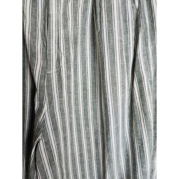 Urban Outfitters BDG Lantern Crop Linen Blend beach pants sz M elastic beach - Picture 2 of 8
